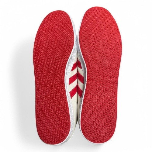 NEU Adidas Gazelle 2 Legacy Herren Größe 13 weiß rot Wildleder Leder Schuhe Neu mit Etikett - Bild 11 von 16