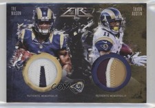 2014 Topps Fire Combo Relics Black 2/5 Tavon Austin Tre Mason Dual Patch 0f8
