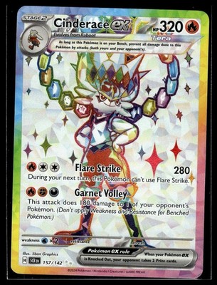 SV07: Stellar Crown #157/142 Cinderace ex