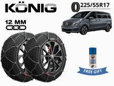 Schneeketten KONIG 12MM X12PRO GR 230 225/55R17 Für MERCEDES KLASSE V (W447)
