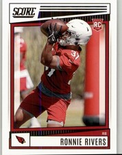 2022 Score Ronnie Rivers Rookie #346 RC Arizona Cardinals