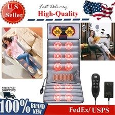 Full Body Electric Massage Mat with Heat and Vibration for Relaxation Therapy