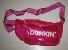 Dunkin' Transparent Fanny Pack Pink