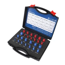 Nut Bolt Thread Checker 12 Metric 14 Inch Nut Bolt Gauge with Case for Narrow