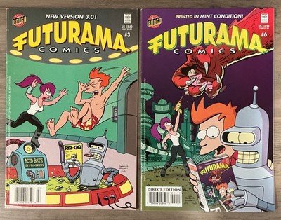Futurama Lot of Two #3 and #6 (Bongo Comics 2001)