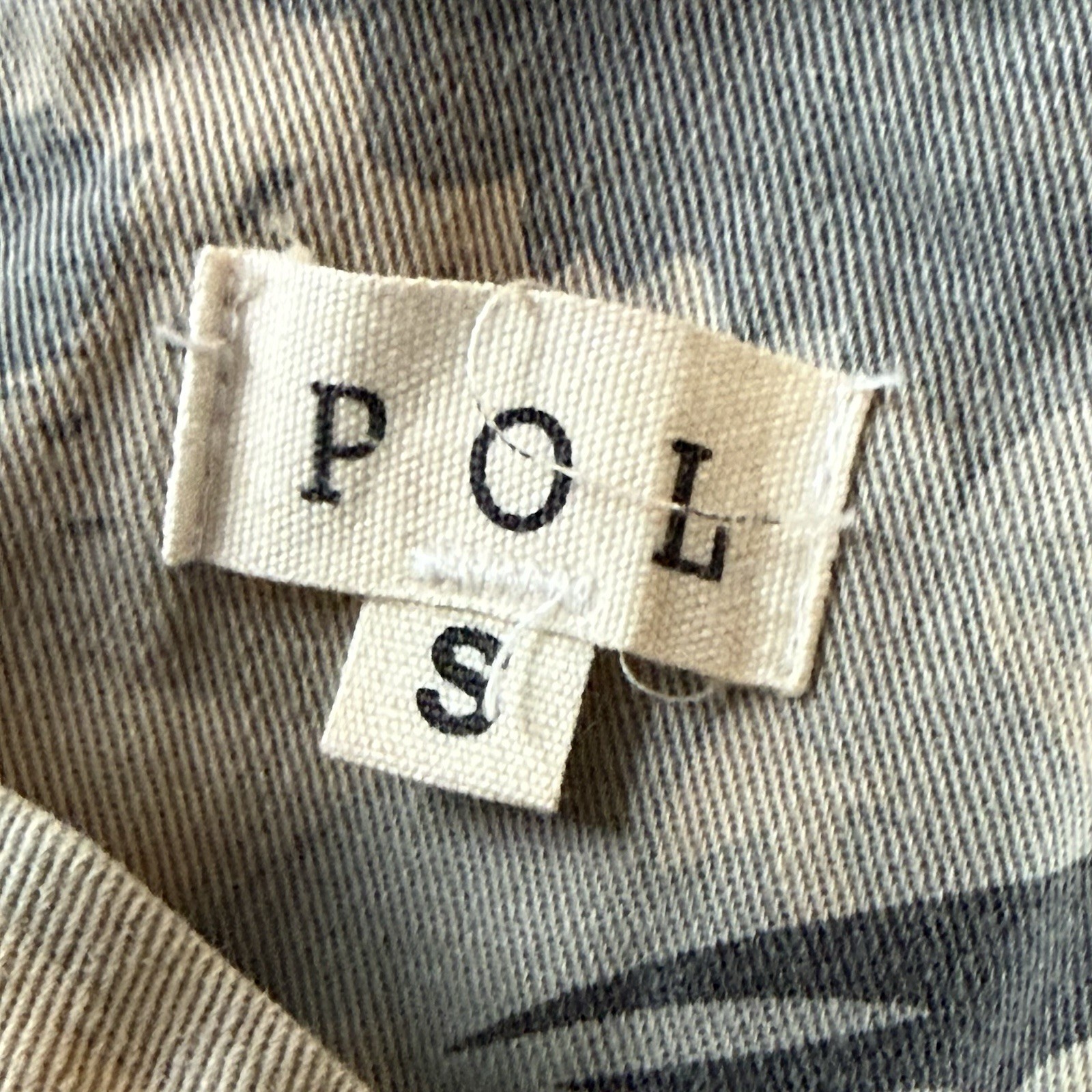 POL Camo Patchwork Overalls Size S Distressed Den… - image 14