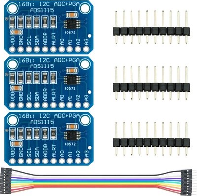 ADS1115 16 Bit Byte ADC I2C 4 Channel Analog Digital Converter Module Board