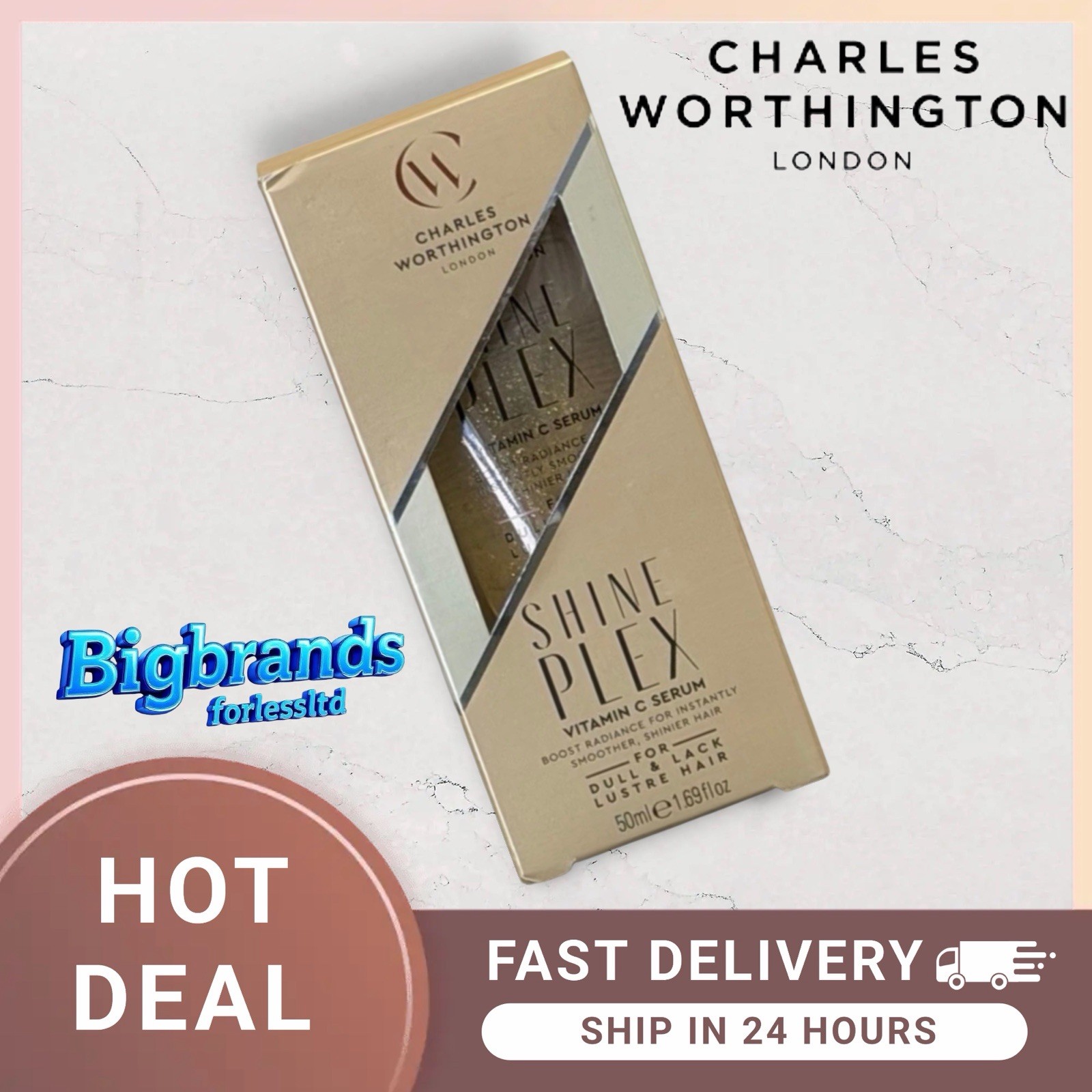 Charles Worthington ShinePlex Glass Shine Serum 50 Ml Discontinued