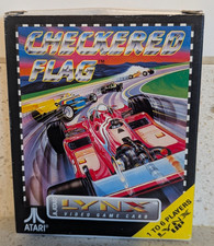 Checkered Flag Atari Lynx CIB Authentic 1991 Atari Racing Game