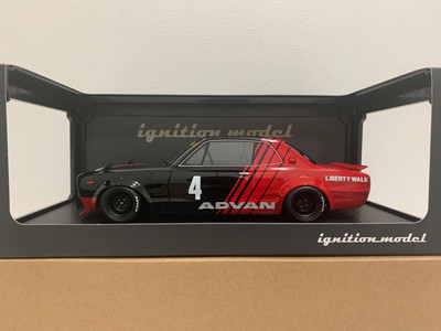全品送料0円 LB-WORKS IG2646 model Ignition 1/18 Hakosuka Black 2Door hpi・racing