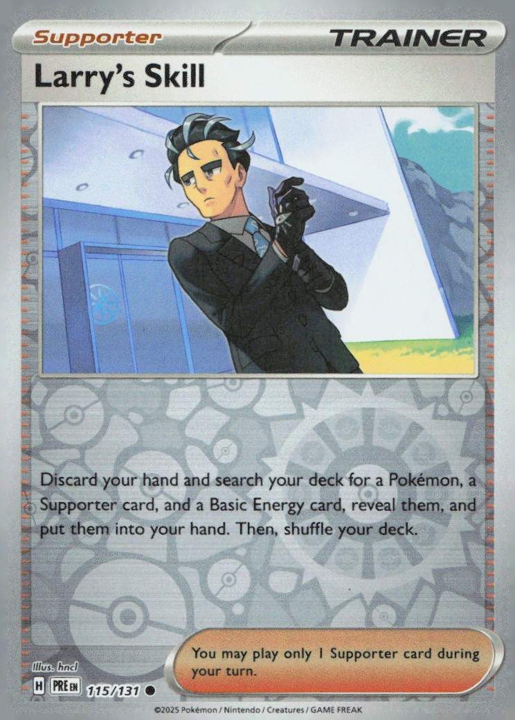 Larry's Skill - Common SV: Prismatic Evolutions 115/131 NM