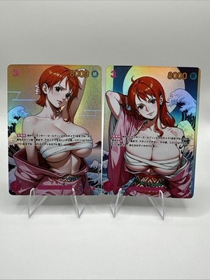 Nami One piece Waifu Custom Cards Nami Waves Set
