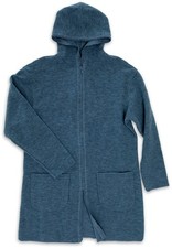 Engel Natur Damen Walk Mantel blau  38/40 Wolle Bio Merinowolle