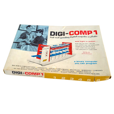 Digi-Comp 1 Binary Plastic Computer Model Kit ESR Box INCOMPLETE 1963 Technology