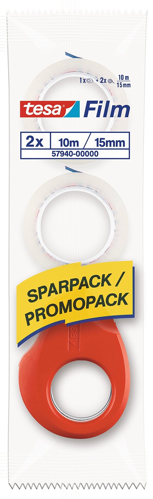 Tesa 57940 – 00000 – 01 tesa film dispenser, dispenser, Mini, e 2 rotoli, 2 Pezz