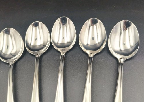 8er Set Oneida USA .. GALA IMPULSE Muster Edelstahl Oval Platz Suppenlöffel - Bild 4 von 9