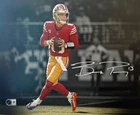 BROCK PURDY SIGNED SAN FRANCISCO 49ERS 11x14 PHOTO BECKETT COA 4W923691