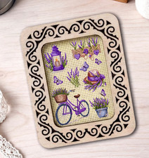 Cross Stitch Frame Wooden Embroidery Hoop with Magnetic Holders DIY Needlepoint