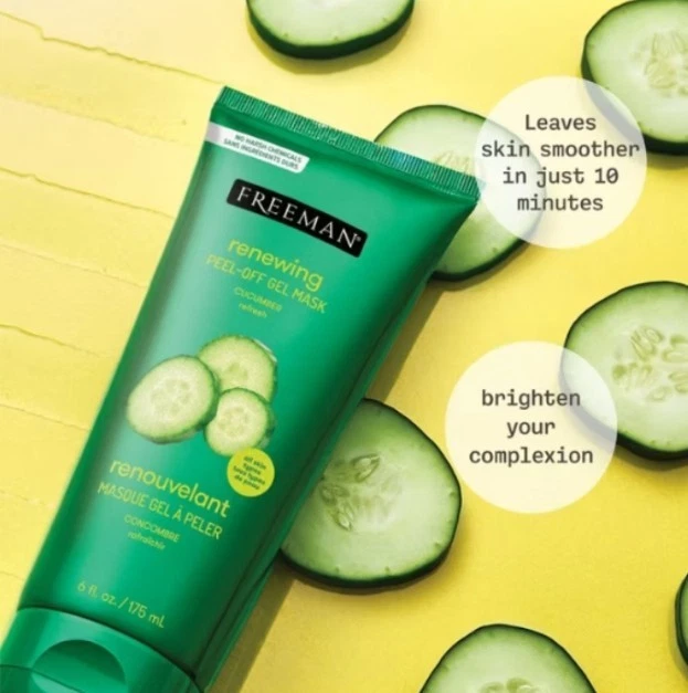 1 x Freeman Renewing Cucumber Peel-Off Gel Mask 175 ml for Soft Beautiful Skin - Image 3 of 4