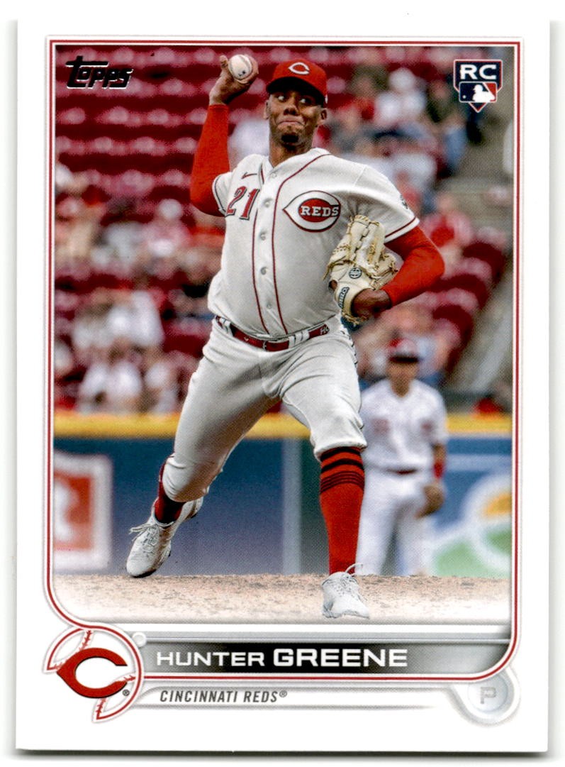 【4枚限定】 直書き toppsbowman HUNTER GREENE Hunter Greene 2022 Topps Update #US160 Base Price Guide