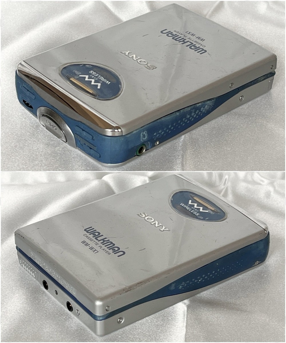 SONY WM-WX1 1995 Silver Walkman Vintage Cassette Player Made in