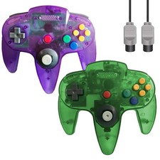 Classic N64 Controller, Wired N64 Controller Upgraded Joystick for N64 Video ...