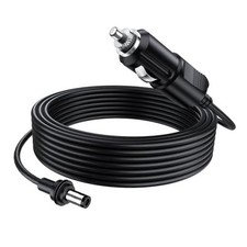Starlink Mini 10FT 12V Power Cable - 18AWG Car Charger Adapter - Matte Black