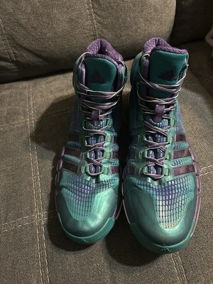 Adidas Adipure Crazyquick basketball shoe in the teal and purple Size 16