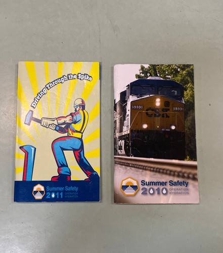 CSX Operation Hydration Summer Safety Booklets Lot of 2 ~ 2010 / 2011