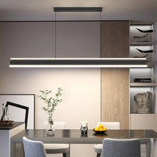 Mikeru 100CM Modern Kitchen Pendant Light Linear Dining with Remote Dimmable