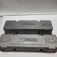Rare Vintage Hendrick Motorsports Aluminum Valve Covers Sbc