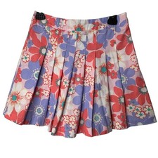 Floral Pleated Skirt Size 4 Cottagecore Coquette Preppy Spring