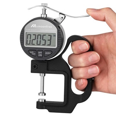 Mxmoonfree Digital Thickness Gauge 0.001mm/0.00005'' | 0-25.4mm/1.0''... 