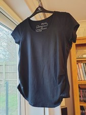 Marks And Spencer Maternity Limited Collection Black T-shirt, Size Large, Used