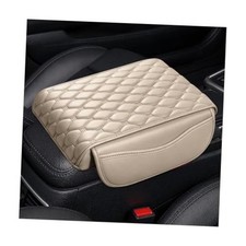Car Center Console Cover, Memory Foam Auto Armrest Cushion Center Console Beige