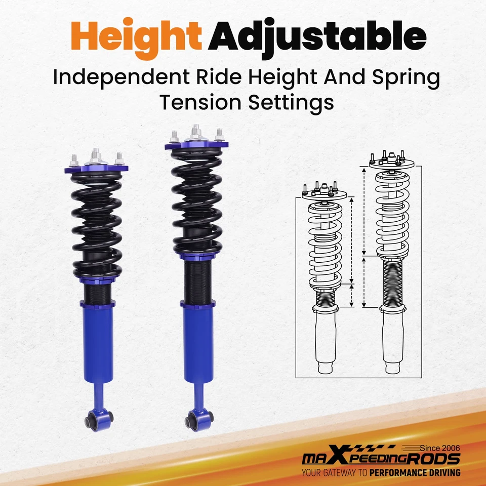 Amortisseur Coilovers Shock Struts for Lexus for GS 300 430 450h 2007-2011 new - Immagine 4 di 4