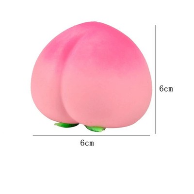 Jumbo Peach Squishy Toy: Cream Scented Slow Rising Stress Relief Gift for Kids