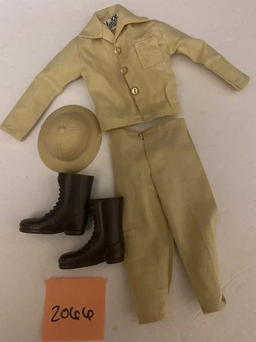 GI JOE 1970S "HIDDEN TREASURER" ACTION OUTFIT WITH PITH HELMET, BOOTS VINTAGE