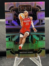 2024 WNBA SELECT - Brittney Sykes, #3 - Silver Prizm - Washington Mystics