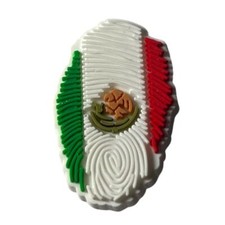 Mexico Flag Fingerprint Shoe Charm