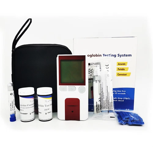 Kit de medidor de prueba de hemoglobina Merter de hemoglobina analizador de monitor de anemia 25 tiras - Imagen 1 de 7