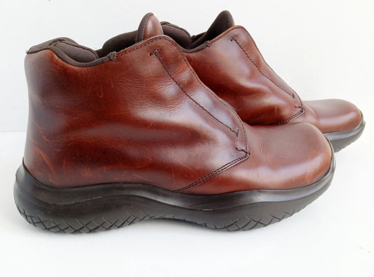 Vintage Prada Vibram Brown Leather Sport Ankle Boot Size 9 US / 8 UK Men's