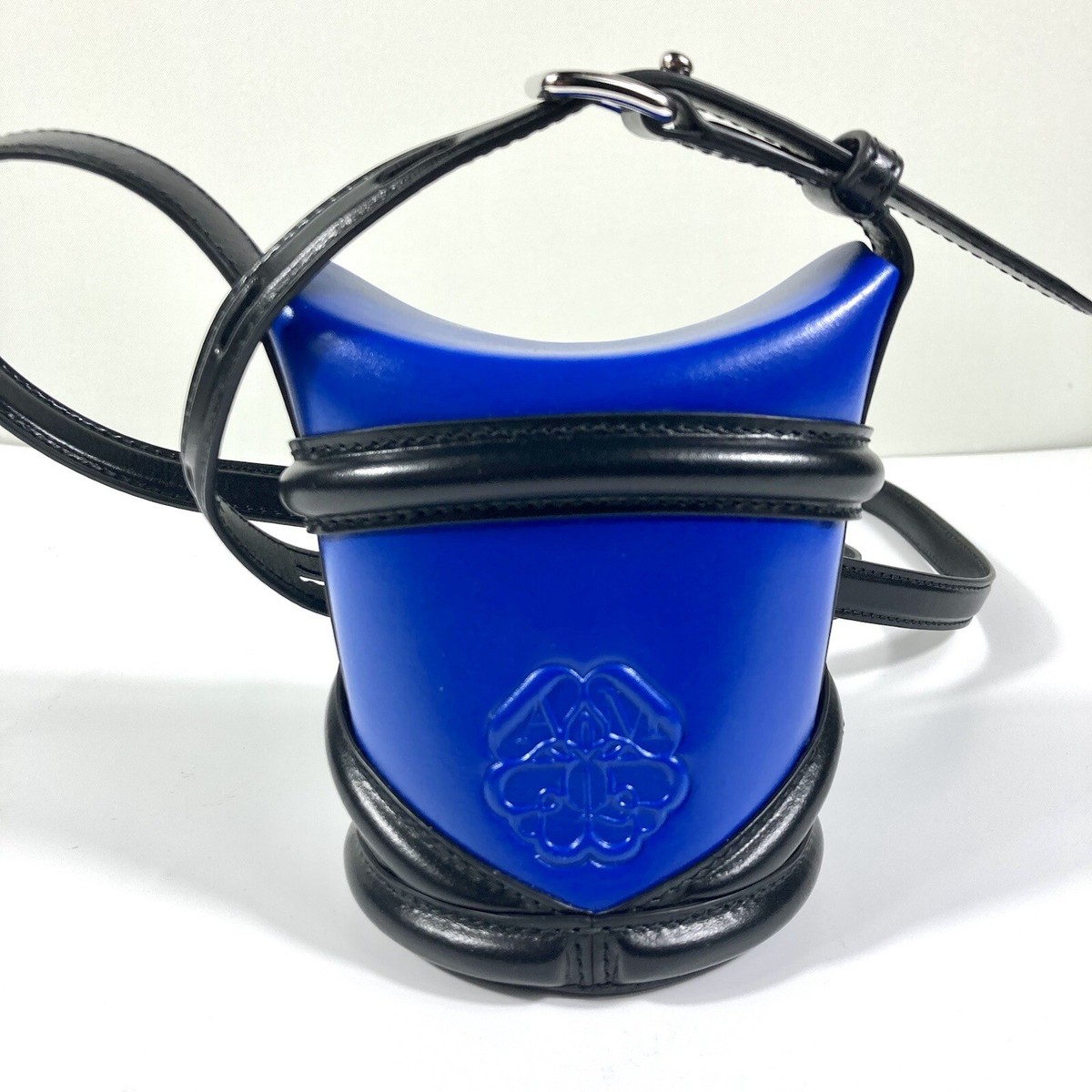 NEW Alexander McQueen Mini The Curve Leather Crossbody Bag