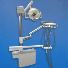 DCI Dental Side Box Delivery Unit With Assistant's Arm & Midmark Light