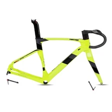 700C Carbon Fiber Road Bicycle Frameset Disc Brake All Inner Routing Thru Axle