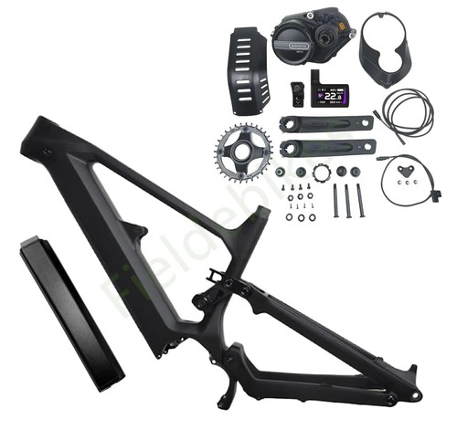Dengfu E10 Ebike Kit Full Suspension Carbon Fiber EMTB Frame Bafang M560 750W - Picture 16 of 17