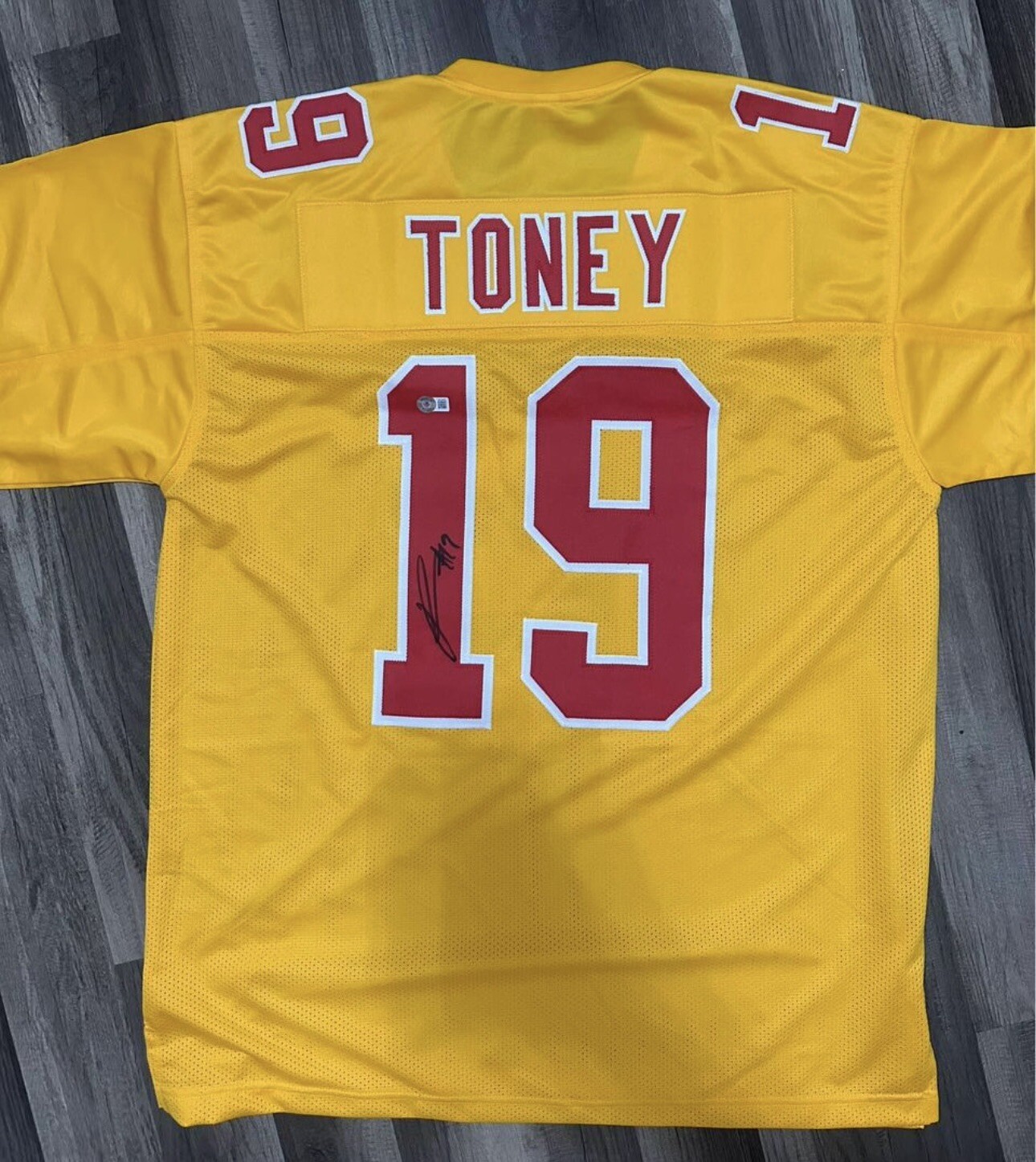 Kadarius Toney Autographed Signed Kansas City Chiefs Jersey (Beckett) 2021 1st Rnd Pk Gators 