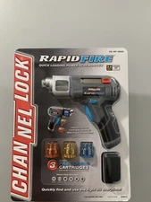 CHANNEL LOCK RAPID LOAD AND FIRE POWER CORDLESS SCREWDRIVER 18 BITS NIP