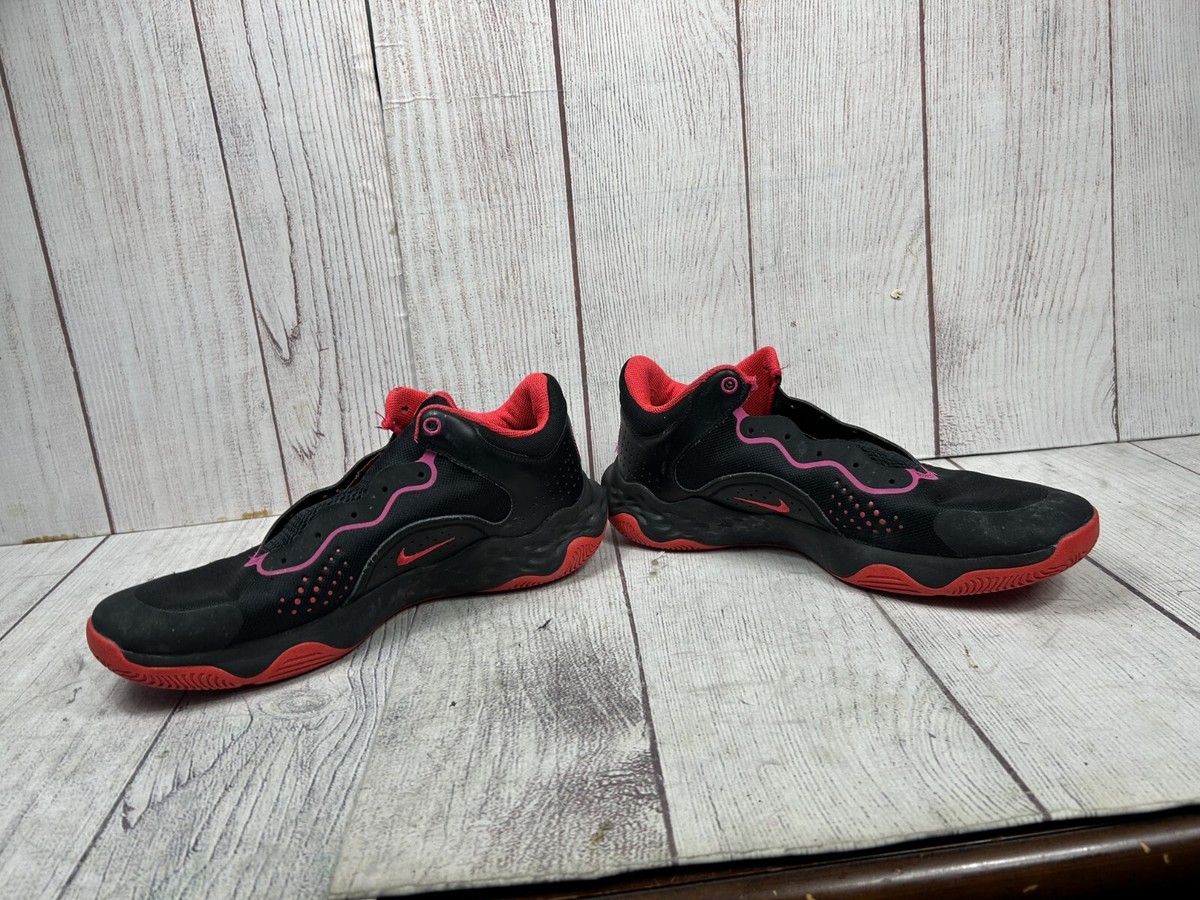 Nike Fly By Mid 3 Basketball Shoes Mens 9.5 Black Siren Red DD9311-002 $_57.JPG?set_id=880000500F main image 3
