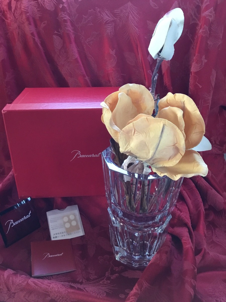 バカラ　Baccarat フラワーベースFlower vase 花瓶 箱付き 新品 箱付き バカラ Baccarat ルクソールベース クリスタル